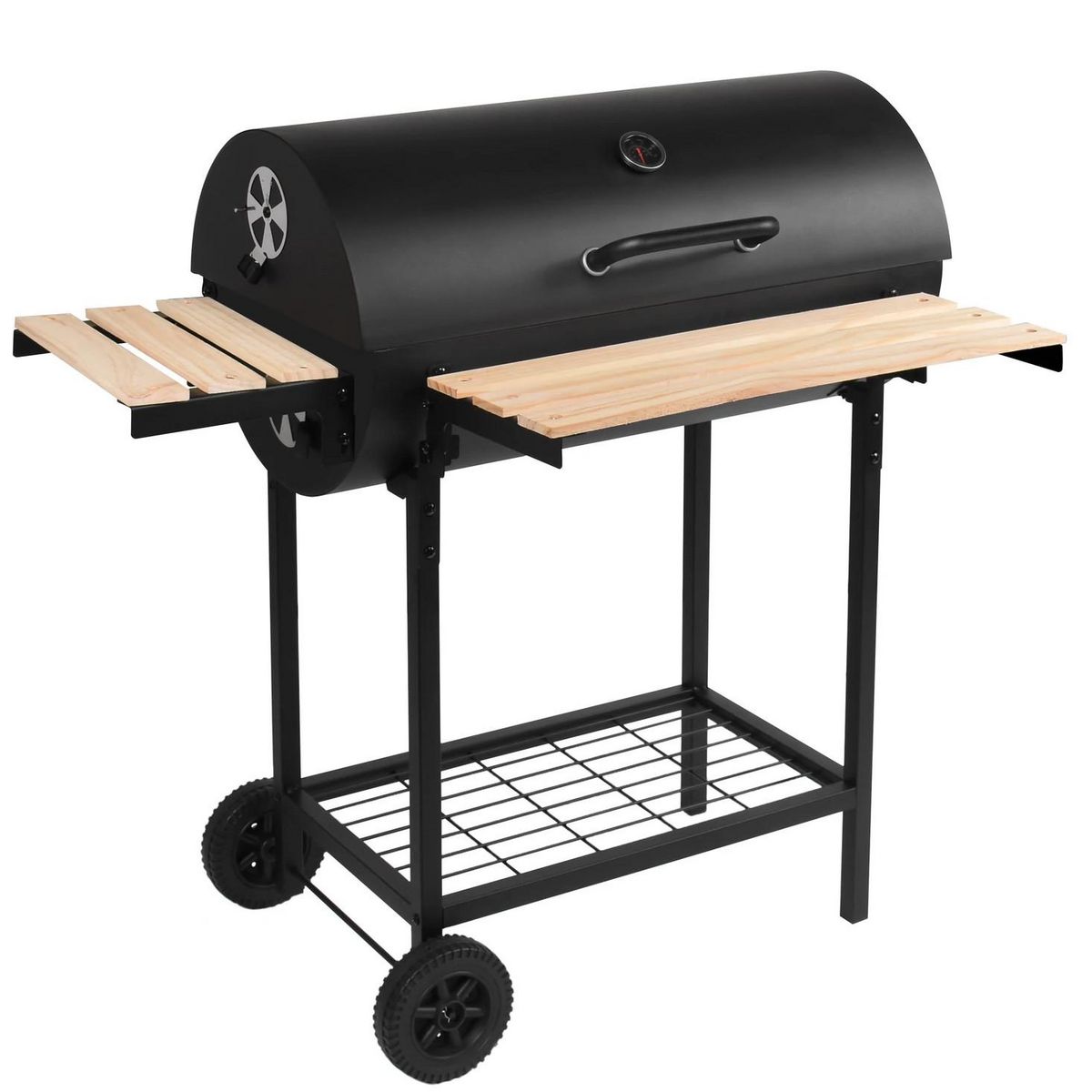 Robby Barbecue à charbon 76x33.5cm avec chariot - smoker one xl