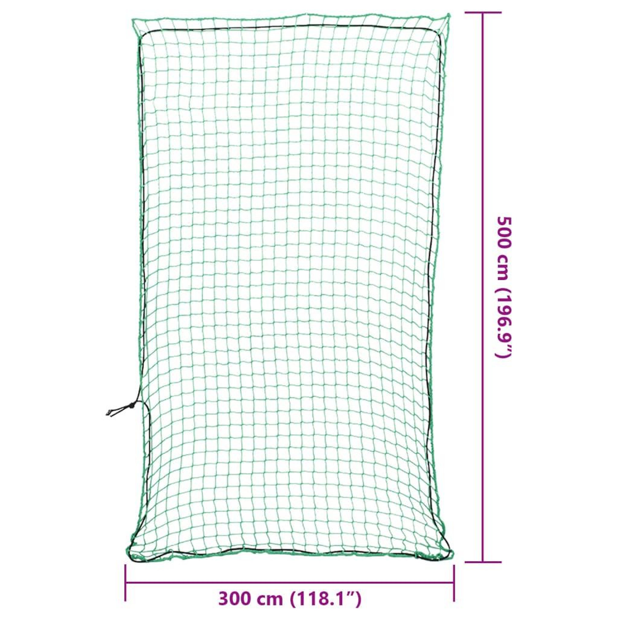 Voir la diapositive 6 : VIDAXL Filet pour remorque avec corde elastique vert 5x3 m PP