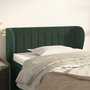 Voir la diapositive 1 : VIDAXL Tete de lit avec oreilles Vert fonce 93x23x78/88 cm Velours