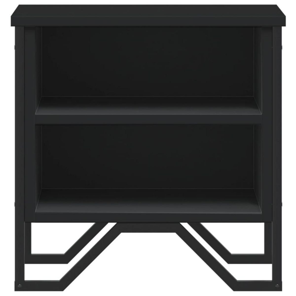 VIDAXL Tables de chevet 2 pcs noir 40x30x40 cm bois d'ingenierie