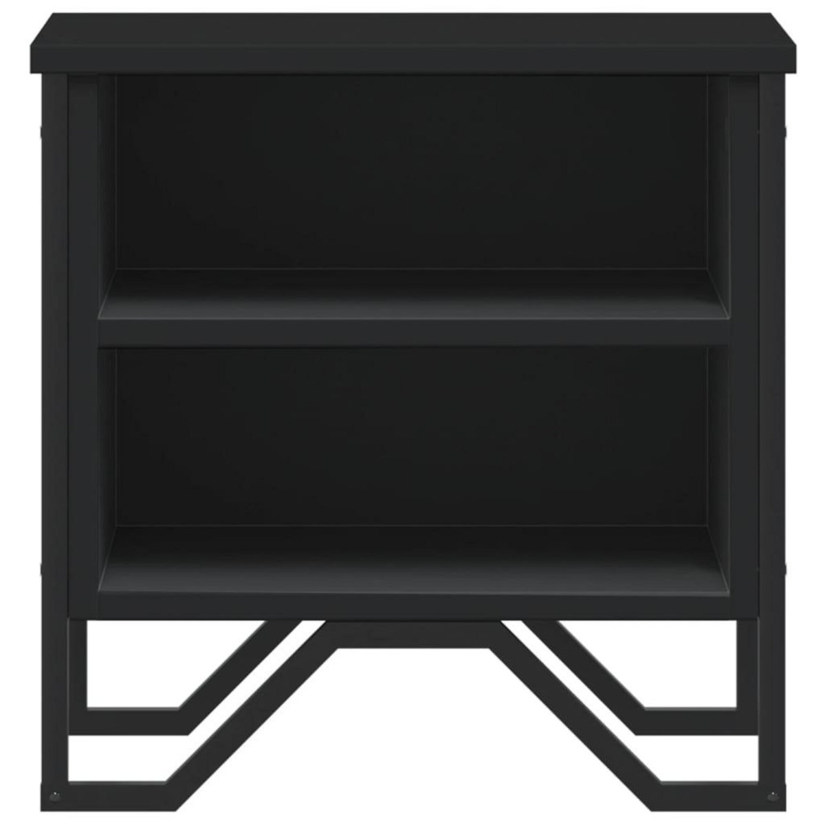 VIDAXL Tables de chevet 2 pcs noir 40x30x40 cm bois d'ingenierie