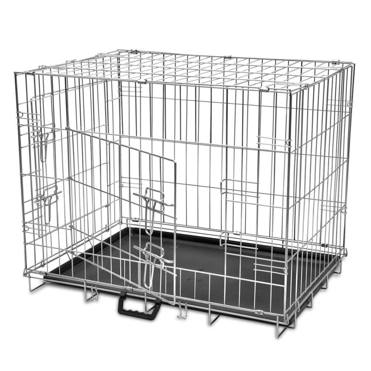 VIDAXL Cage metallique et pliable pour chiens M