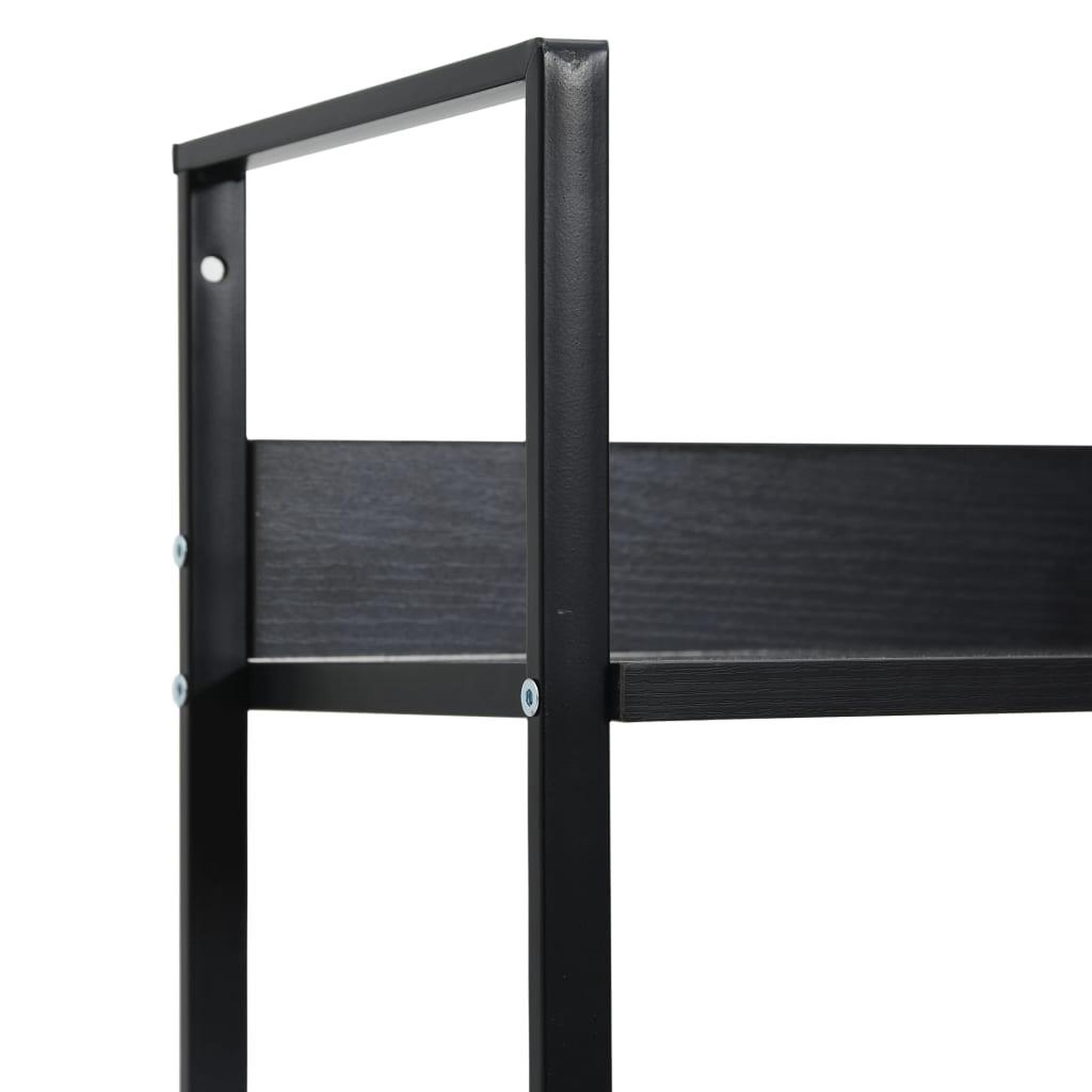 Voir la diapositive 5 : VIDAXL Bibliotheque a 3 niveaux noir 60x27,6x90,5 cm bois d'ingenierie