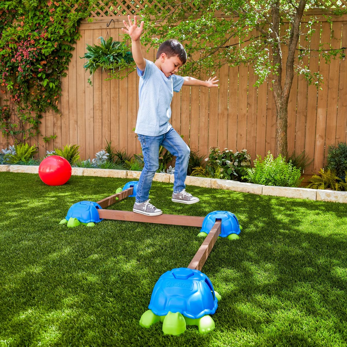 Kidkraft Poutres d'equilibre pour enfant en bois 