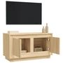 Voir la diapositive 5 : VIDAXL Meuble TV chene sonoma 80x35x45 cm bois d'ingenierie