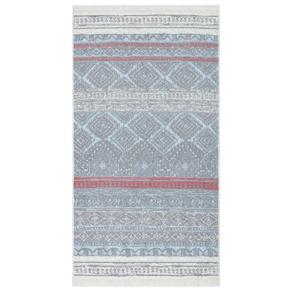 VIDAXL Tapis Rose et aqua 120x180 cm Coton