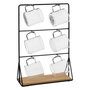 Voir la diapositive 1 : SECRET DE GOURMET Lot de 6 Tasses sur Rack  Mia  30cm Transparent