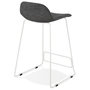 Voir la diapositive 4 : Paris Prix Tabouret de Bar Design  Sochi  85cm Gris Foncé & Blanc