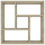 Voir la diapositive 4 : VIDAXL Etagere murale Chene sonoma 45,1x16x45,1 cm Bois d'ingenierie