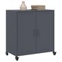 Voir la diapositive 4 : VIDAXL Buffet anthracite 68,5x39x72 cm acier