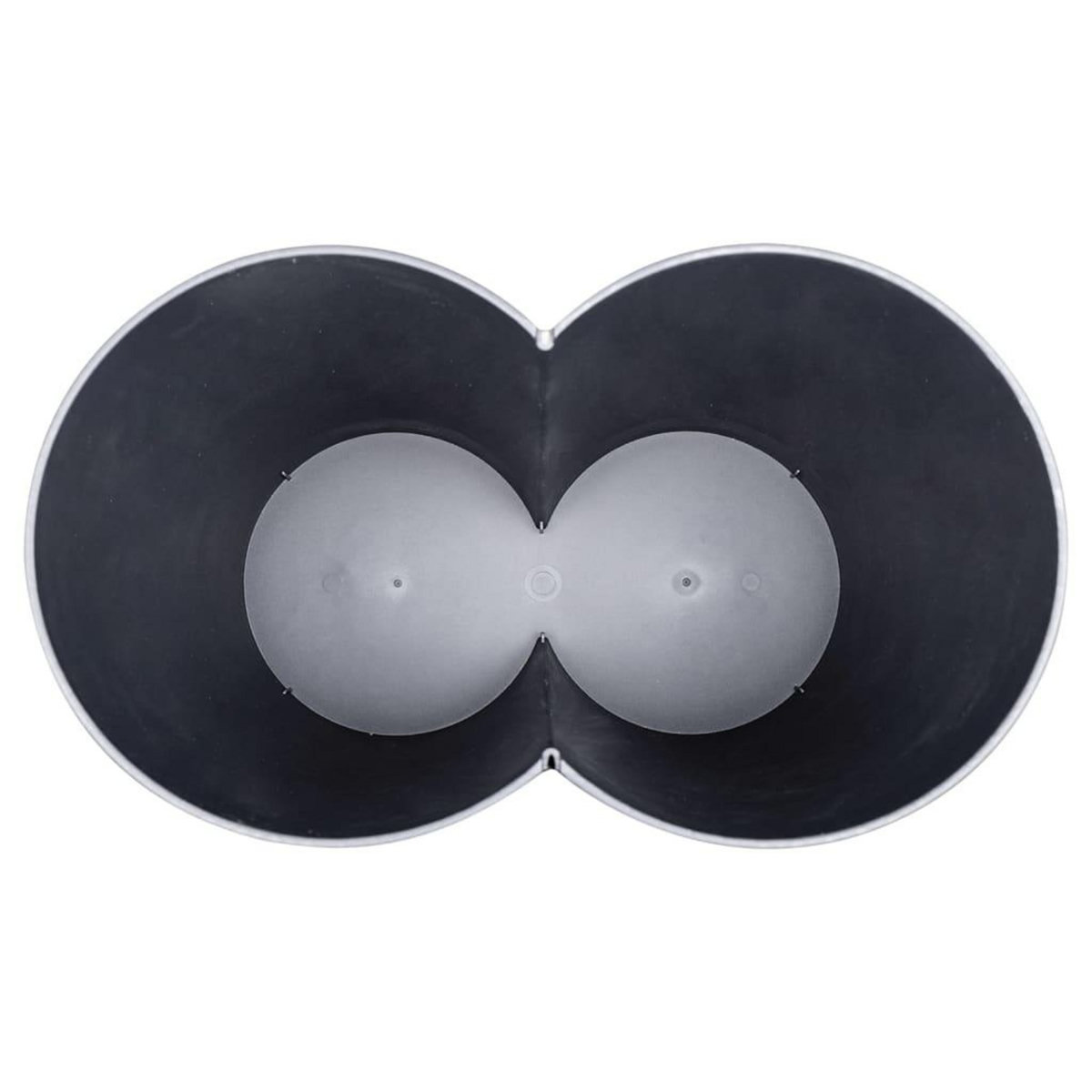 VIDAXL Poubelle double a ordures Noir 50 L