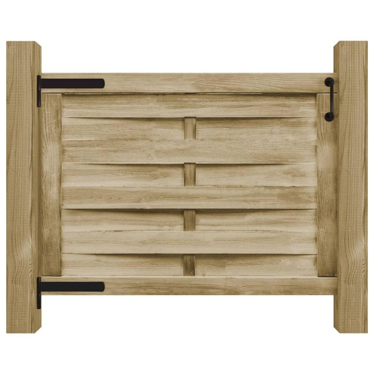 VIDAXL Portillon de jardin Bois de pin impregne 100x75 cm Vert