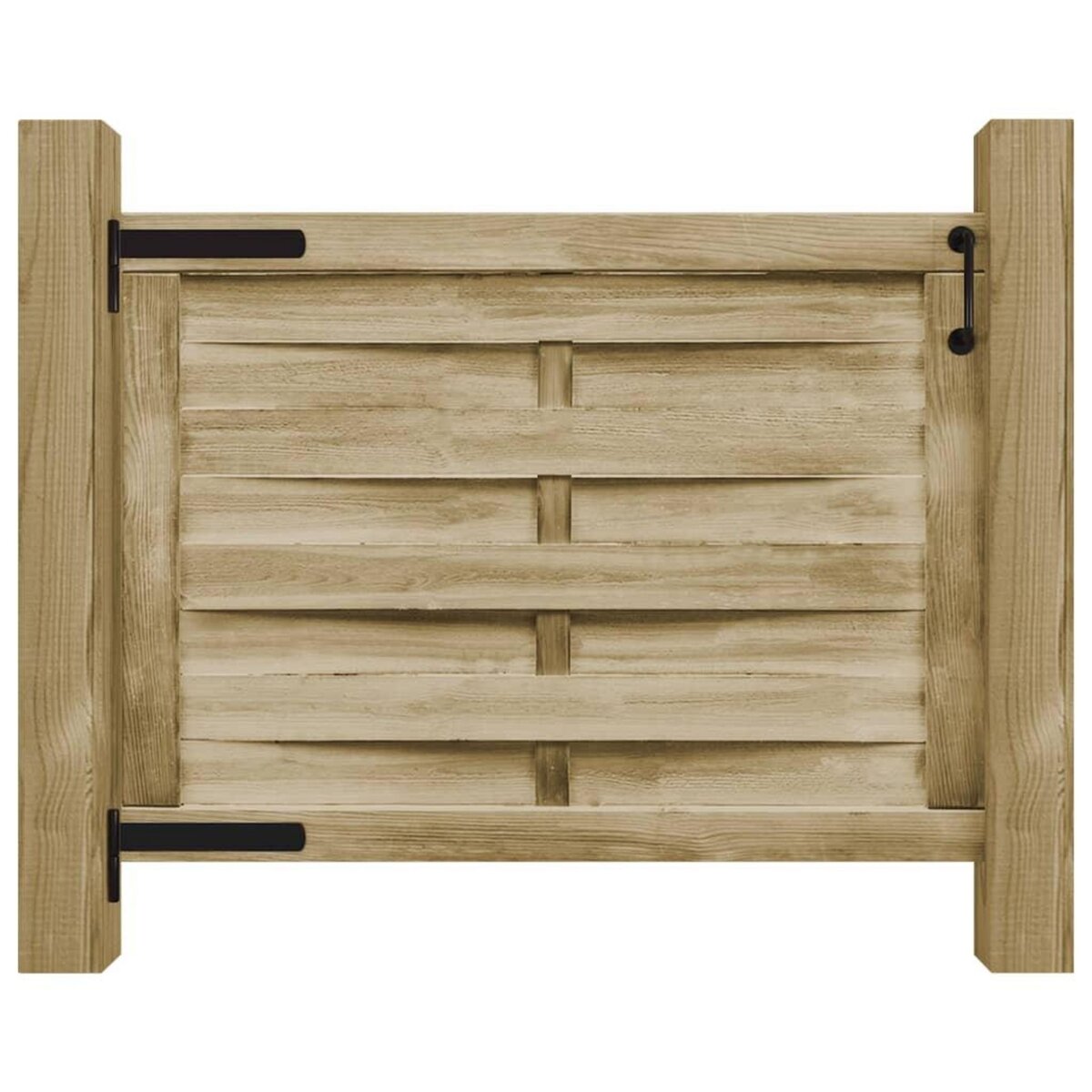 VIDAXL Portillon de jardin Bois de pin impregne 100x75 cm Vert