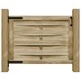 Voir la diapositive 2 : VIDAXL Portillon de jardin Bois de pin impregne 100x75 cm Vert