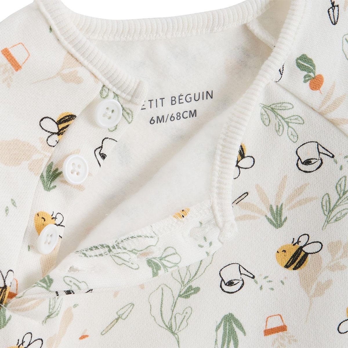 Petit Béguin Sweat-shirt bébé en molleton Eden