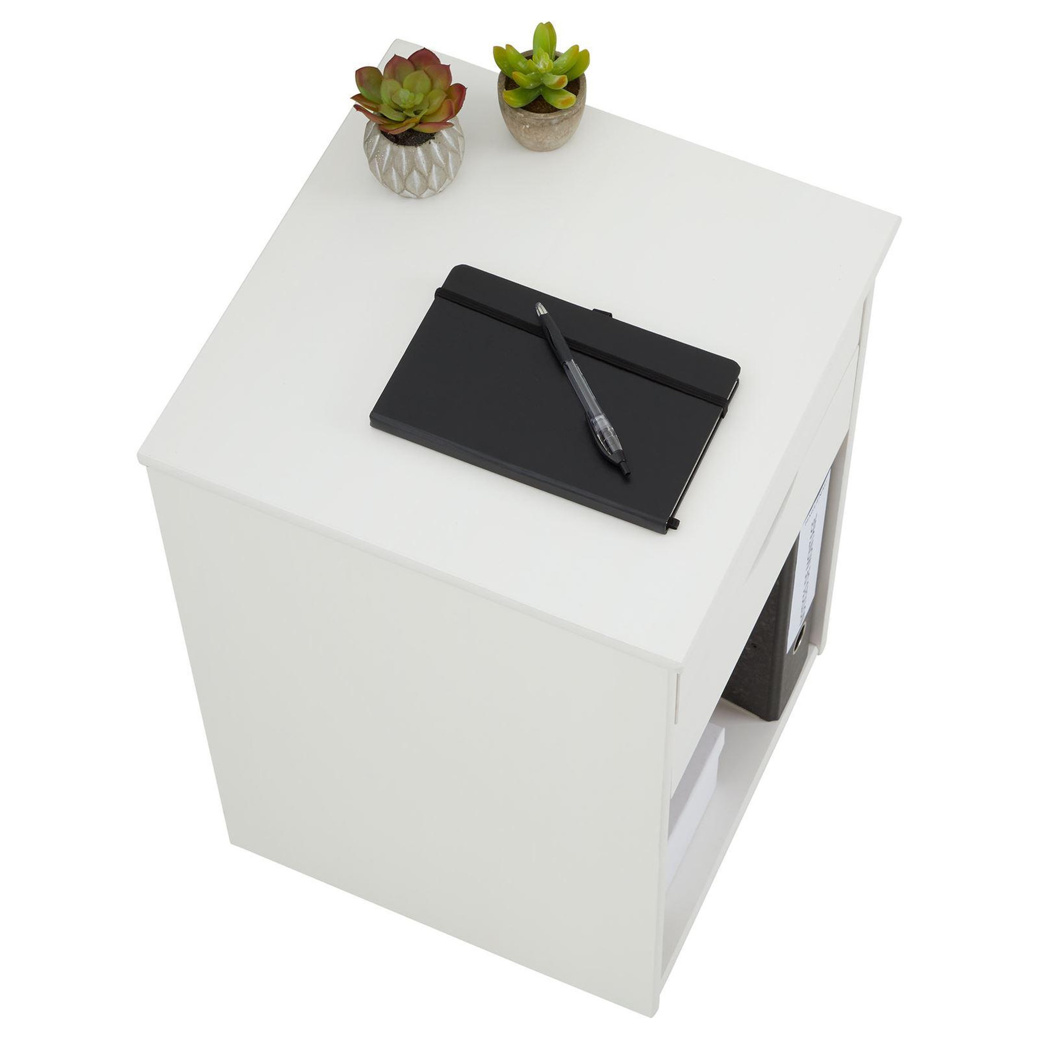 Voir la diapositive 5 : IDIMEX Caisson de bureau sur roulettes KANO, avec 2 tiroirs, en pin massif