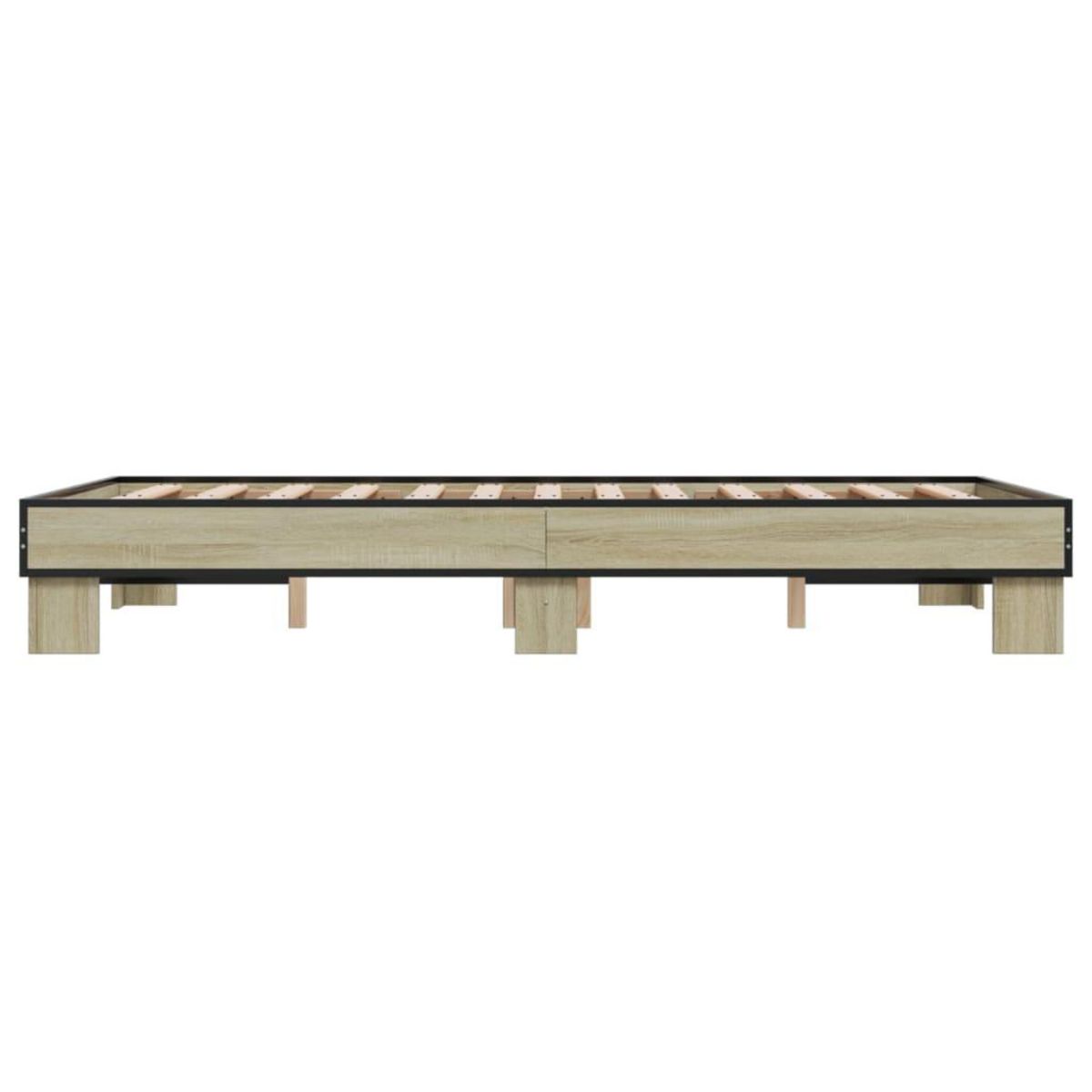 VIDAXL Cadre de lit sans matelas chene sonoma 120x200 cm
