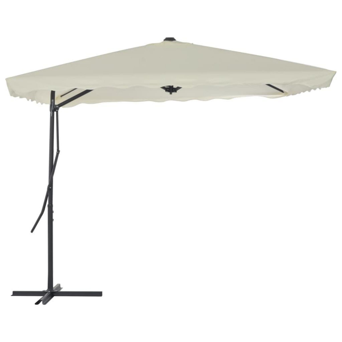 VIDAXL Parasol d'exterieur avec poteau en acier 250 x 250 cm Sable