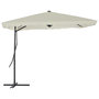 Voir la diapositive 1 : VIDAXL Parasol d'exterieur avec poteau en acier 250 x 250 cm Sable