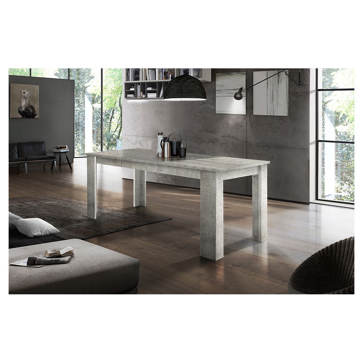 Table de séjour salle à manger extensible L160-210cm OSTUNI