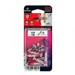 RED HEAD Lot de 12 chevilles et vis couleur RED HEAD, Diam.6 mm x L.37 mm