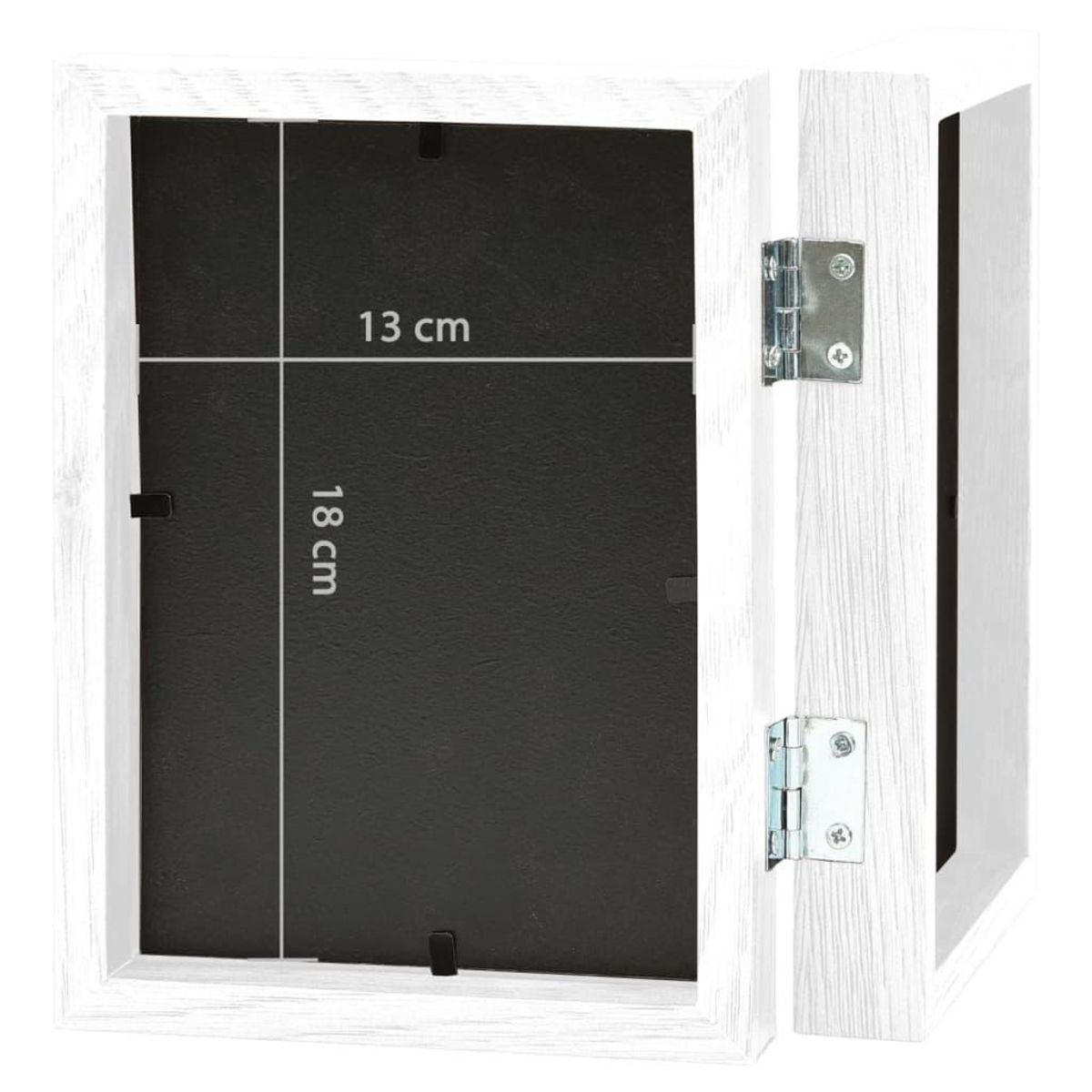 VIDAXL Cadre photo depliable en deux Blanc 2x(13x18 cm)