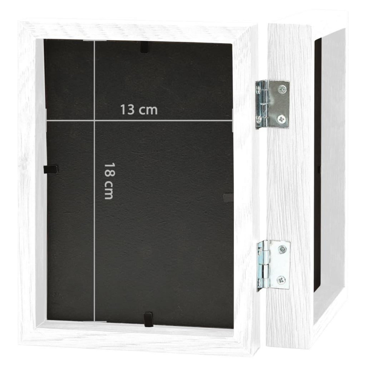 VIDAXL Cadre photo depliable en deux Blanc 2x(13x18 cm)