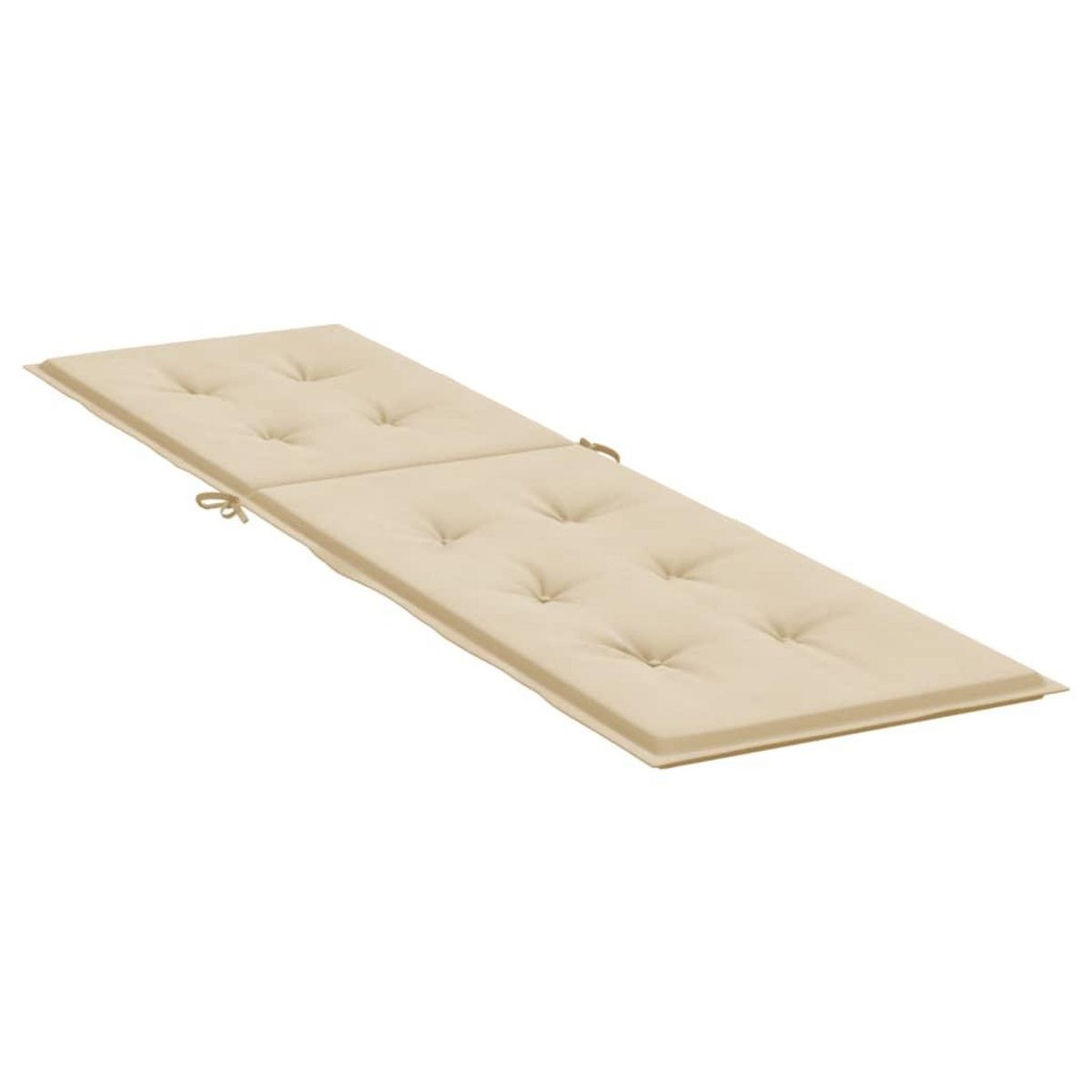 VIDAXL Coussin de chaise de terrasse beige (75+105)x50x4 cm