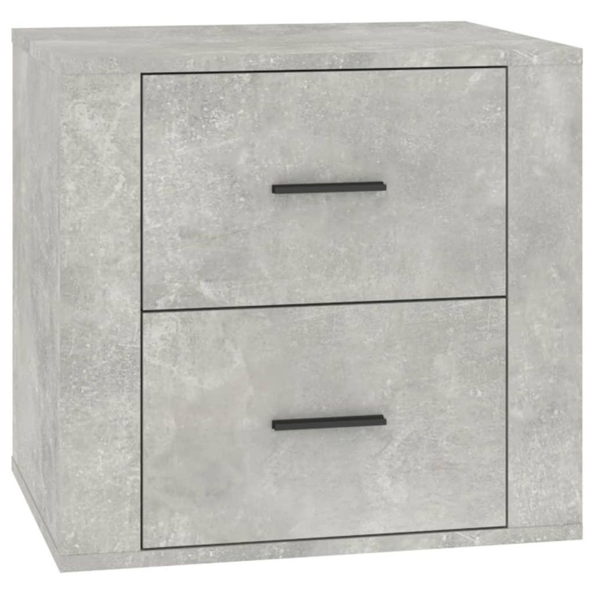 VIDAXL Table de chevet Gris beton 50x39x47 cm