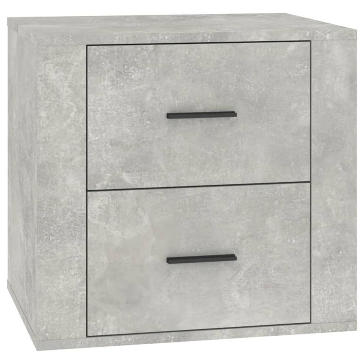 VIDAXL Table de chevet Gris beton 50x39x47 cm