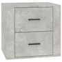 Voir la diapositive 2 : VIDAXL Table de chevet Gris beton 50x39x47 cm