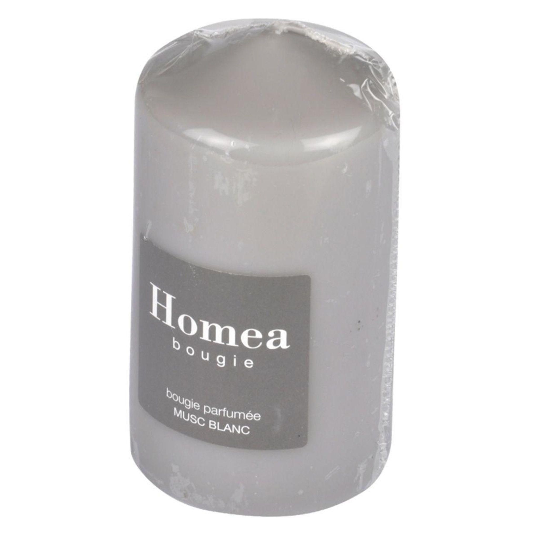 Voir la diapositive 2 : HOMEA Bougie pilier design  essentiel  11cm musc