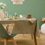 Voir la diapositive 4 : ATMOSPHERA Nappe Brodé en Coton  Joy  150x250cm Kaki