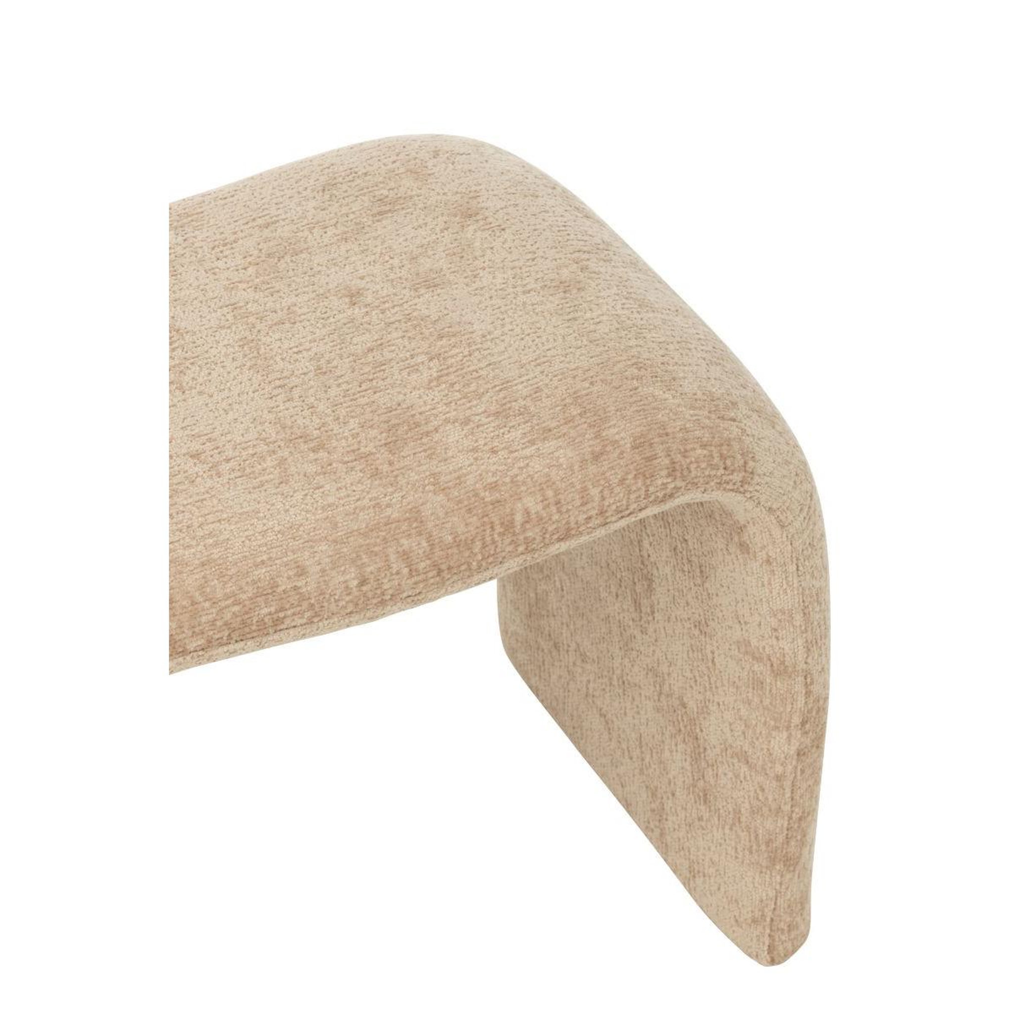 Voir la diapositive 4 : J-LINE Pouf design  anise  61cm beige