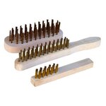 OUTIFRANCE Lot de 3 brosses à fils durs