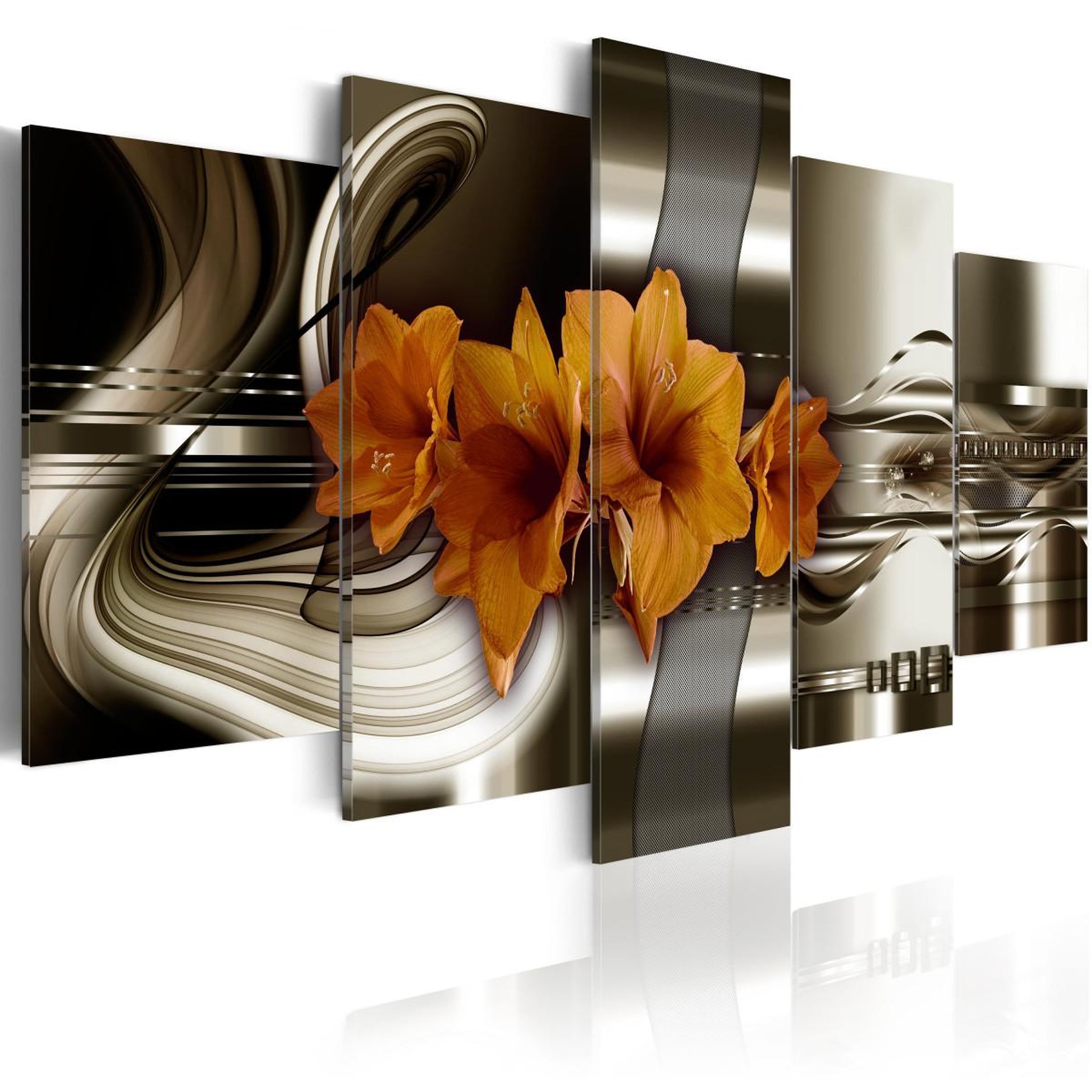 Voir la diapositive 1 : Paris Prix Tableau Imprimé  Vagues Abstraites