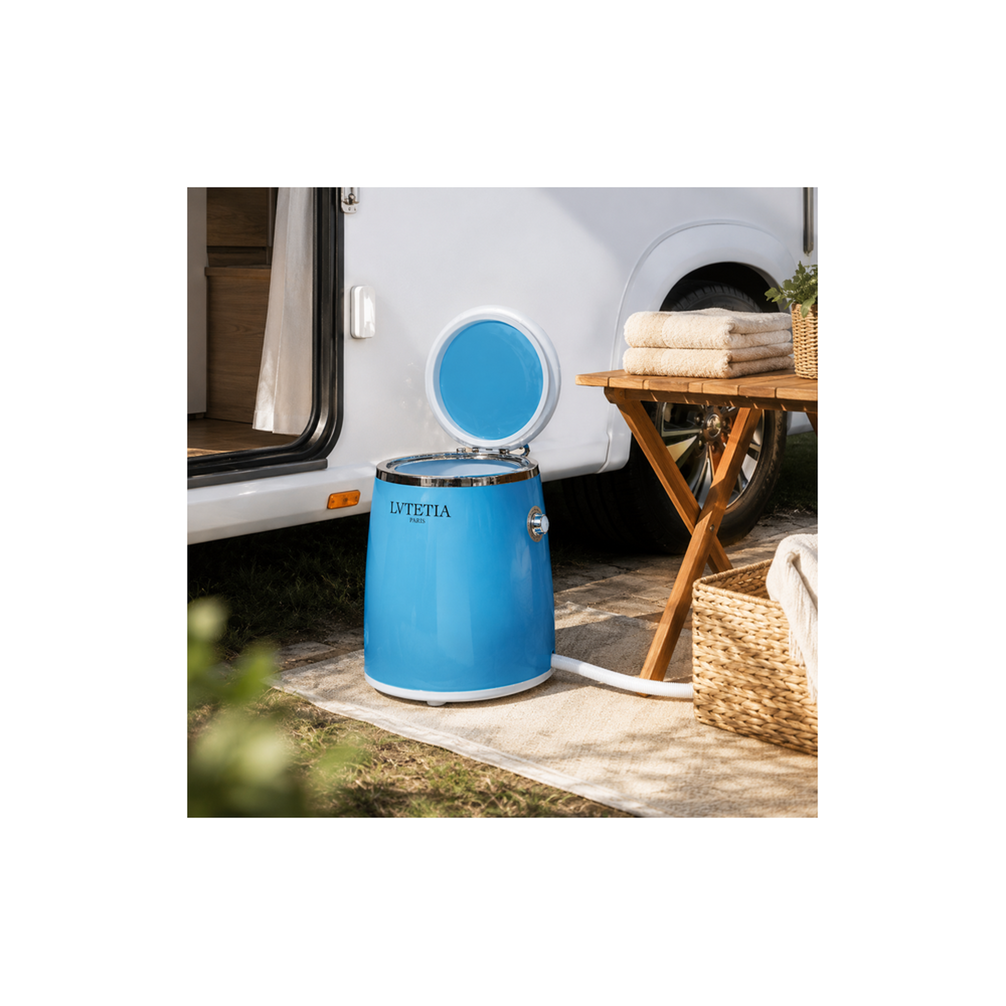 Voir la diapositive 5 : LVTETIA Lave-linge mini portable WM-380W 3,5kg, 240W, ipx4, minuterie intégrée