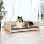 Voir la diapositive 3 : VIDAXL Lit pour chien 95,5x65,5x28 cm Bois de pin solide