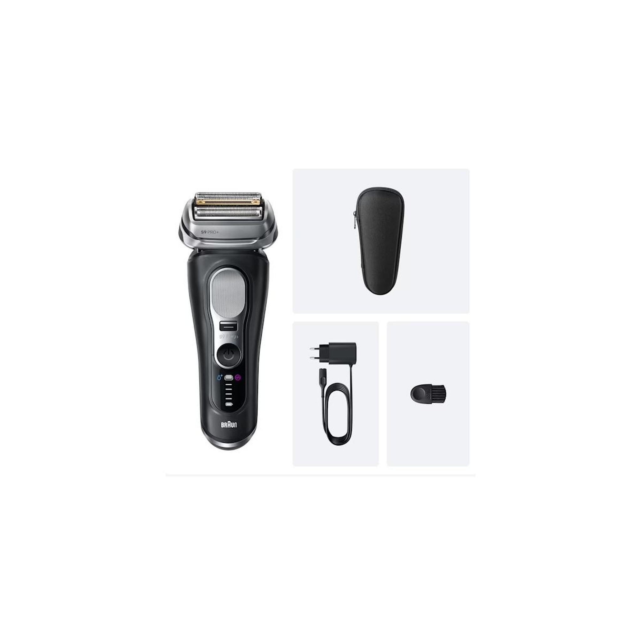 Voir la diapositive 3 : BRAUN Braun series 9 pro+ 9600s rasoir à grille tondeuse noir