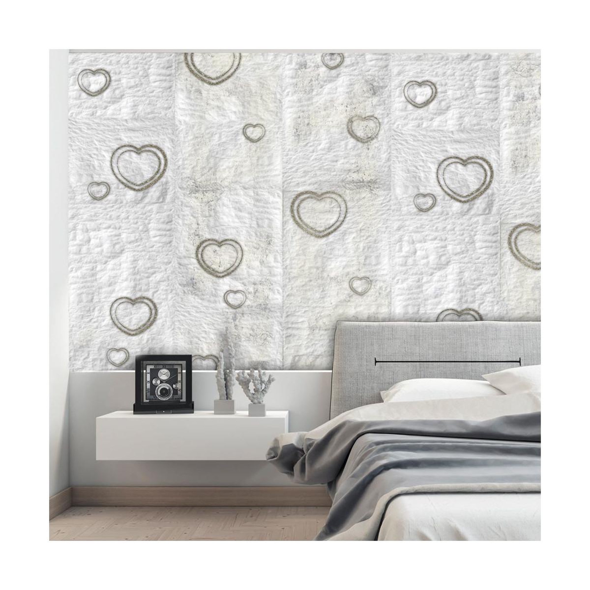 Paris Prix Papier peint  paper heart  50x1000cm