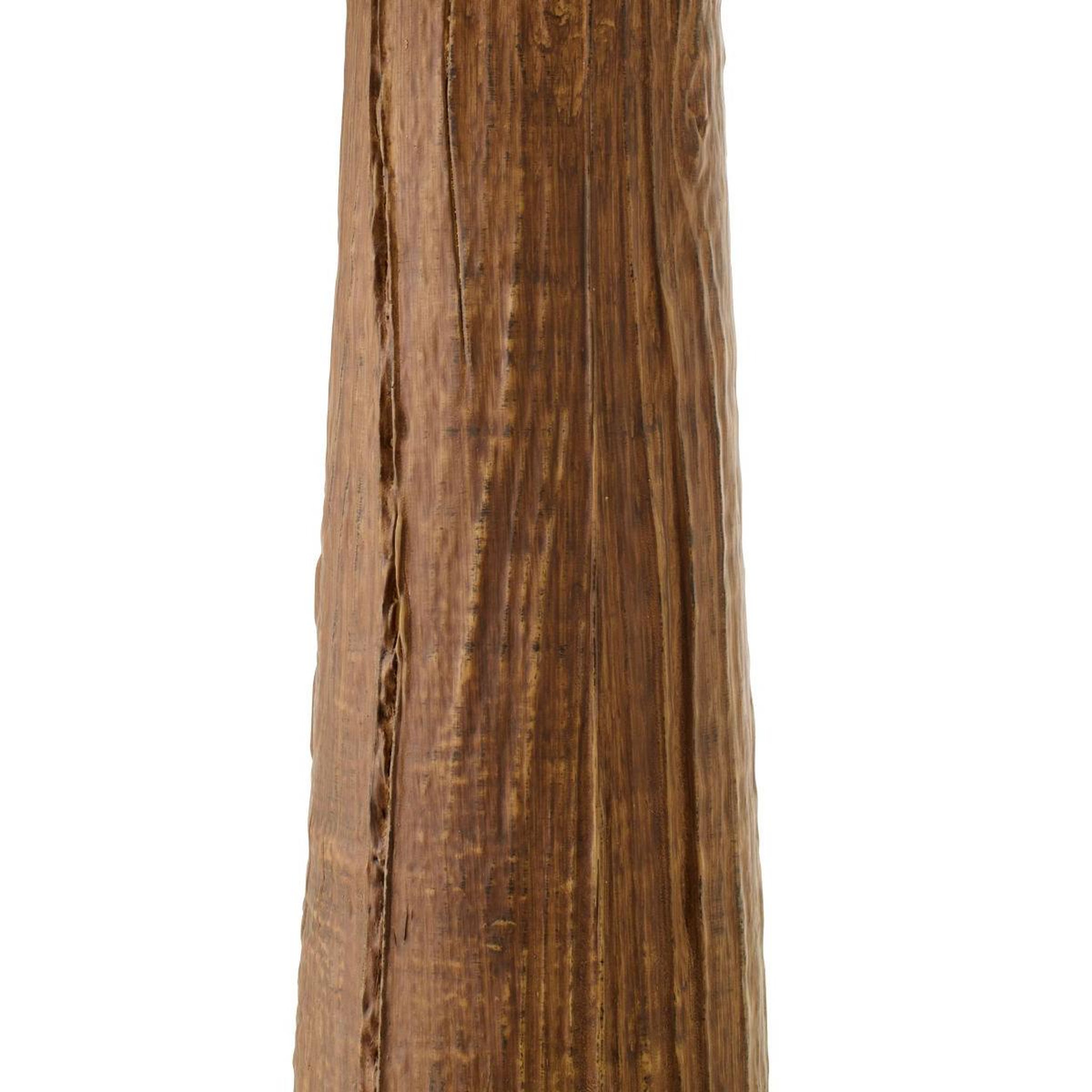 Voir la diapositive 2 : J-LINE Lampe à poser en céramique  melina  43cm marron