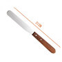 Voir la diapositive 2 : VIVEZEN Spatule en inox et manche en bois pour épilation cire - 21 cm