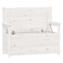 Voir la diapositive 5 : VIDAXL Banc Blanc 112,5x51,5x96,5 cm Bois de pin massif