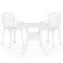 Voir la diapositive 2 : VIDAXL Ensemble de bistro 3 pcs Aluminium coule Blanc