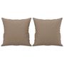 Voir la diapositive 5 : VIDAXL Canape 2 places avec oreillers cappuccino 120 cm similicuir