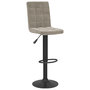 Voir la diapositive 2 : VIDAXL Tabouret de bar Gris clair Velours