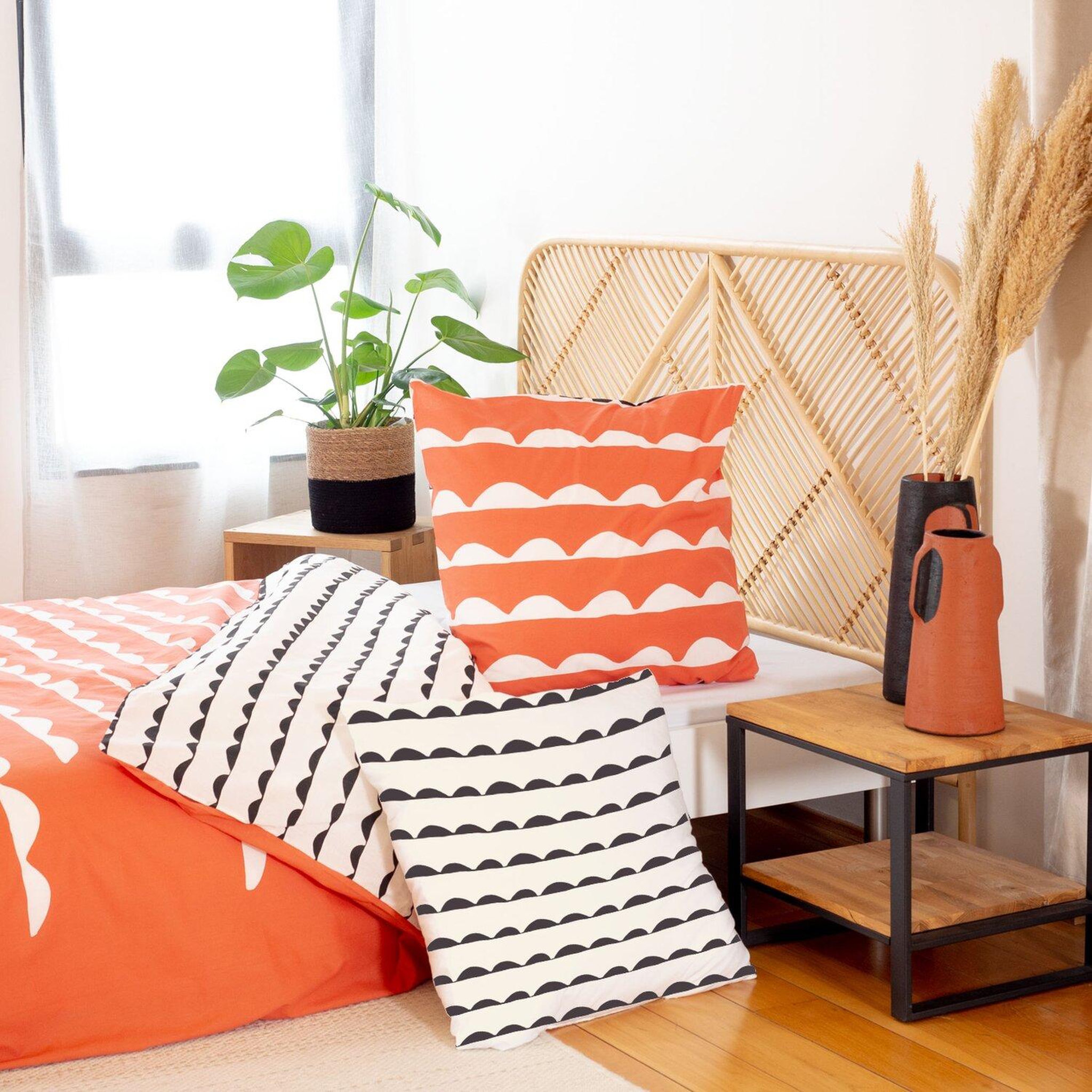 Voir la diapositive 3 : Home collection Parure housse de couette coton 57fils/cm-dobe