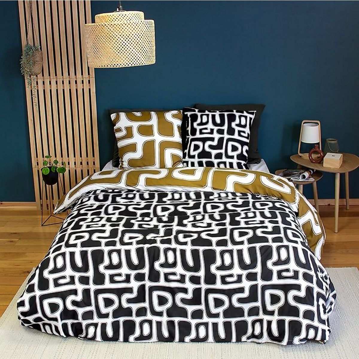 Home collection Parure de couette 2 pcs 140x200 100% microfibre, baka