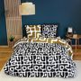 Voir la diapositive 2 : Home collection Parure de couette 2 pcs 140x200 100% microfibre, baka