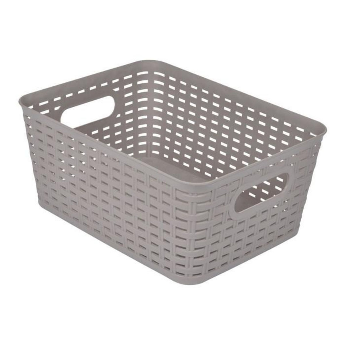 Paris Prix Panière à Linge  Effet Tressé  9L Taupe